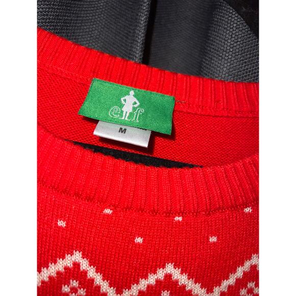 Ugly Christmas Sweater Xmas Size Medium Elf - Picture 2 of 3